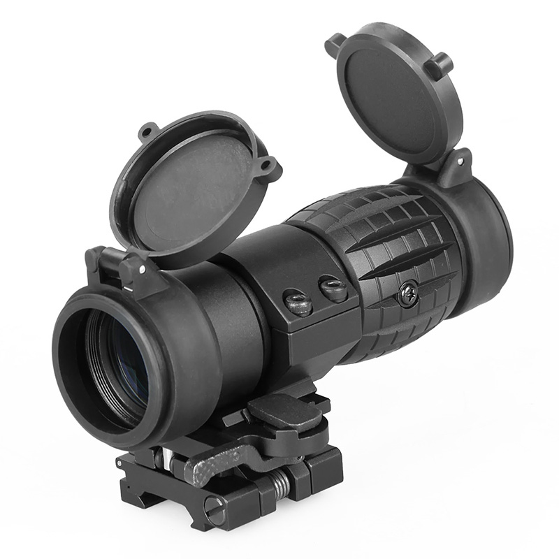 Tactical Rifle Scope 3x Magnifier Compact Sight with Flip to Side Mount for Picatinny Rail - ortacical