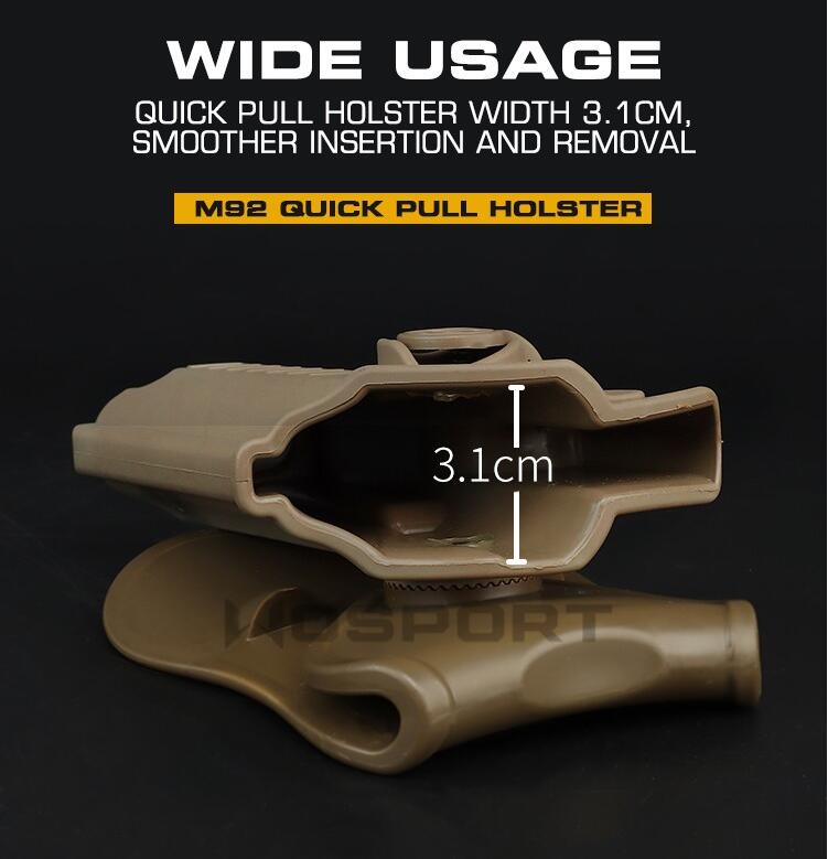 M92 Quick Pull sleeve tactical toy waist quick pull sleeve - ortacical