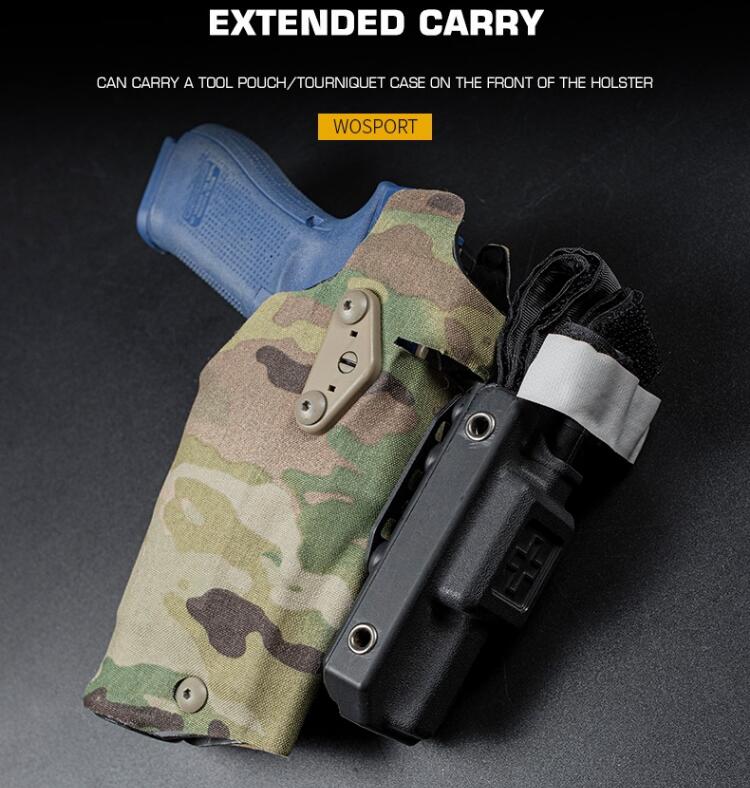 Tactical quick-pull sleeve expansion bracket Stainless steel expansion bracket with multi-function bracket - ortacical