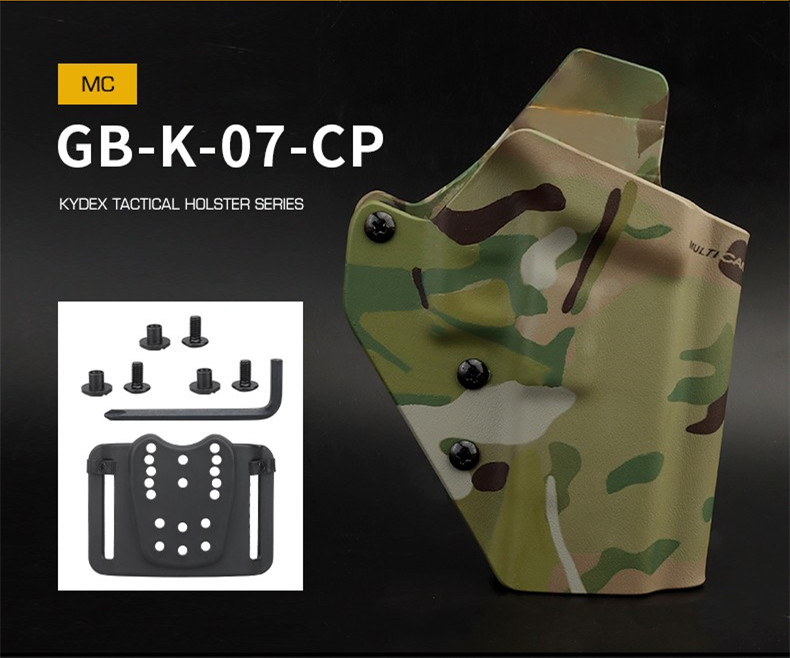 Wear-resistant and scratch-resistant 3mmKydex adaptors waist sealing belt quickly pull out tactical sleeve - ortacical