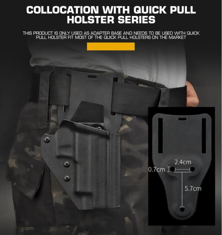 K-board Tactical Quick-pull Sleeve series tactical gaiter transfer base 17cm camouflage - ortacical