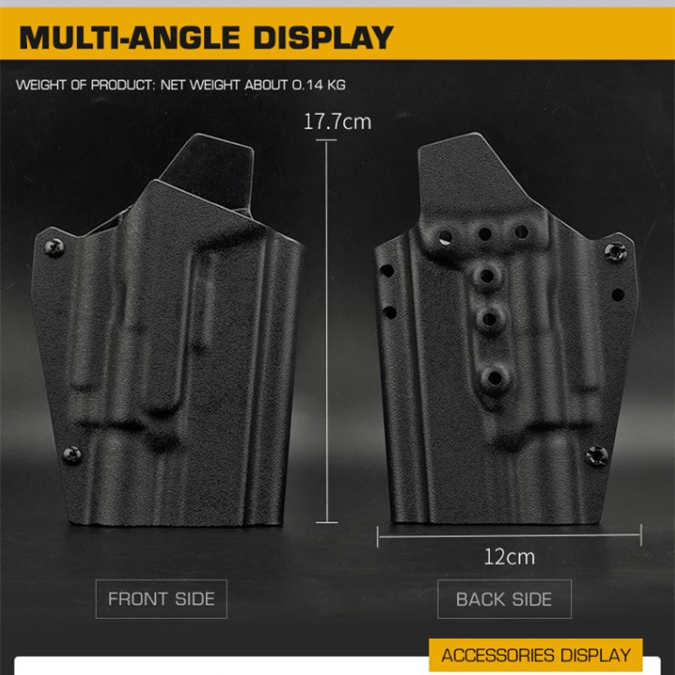 Kydex imported material adaptor belt system [GLOCK 17/19/19X/45]-X400 Tactical light camouflage quick pullout sleeve - ortacical