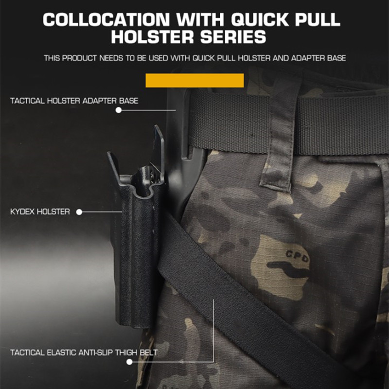 K-board series quick handle sleeve tactical elastic rubber non-slip strap gaiter SP cotton thread - ortacical