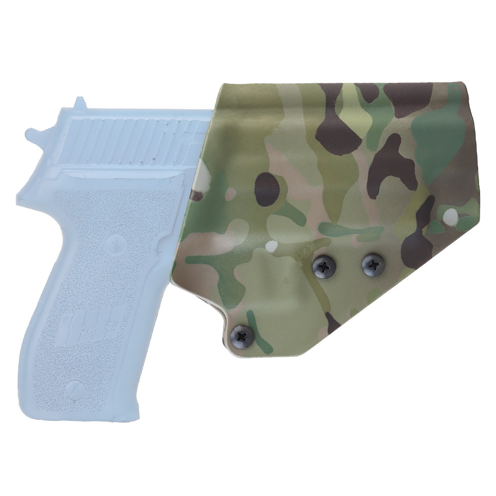 Tactical anti-slip and scratch-resistant MOLLE system fits waist seal belt P226 Kydex with quick-pull sleeve - ortacical