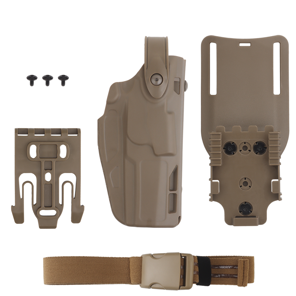 The MK-17 P320 holster comes with lower press plate QLS Quick release system leggings fit belt nylon - ortacical