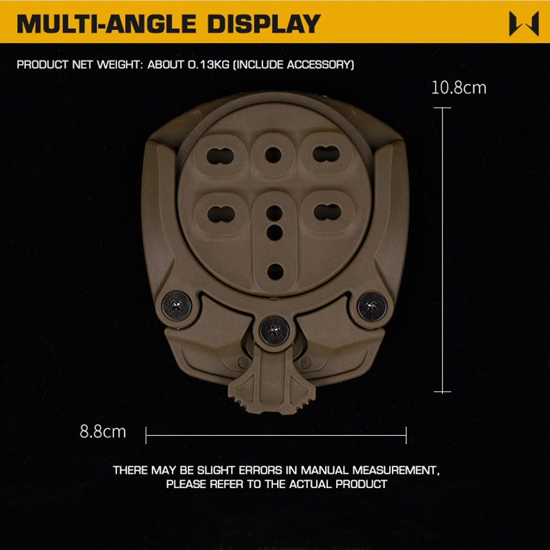 360 degree rotation free adjustment Angle quick pull sleeve base adapter nylon material - ortacical