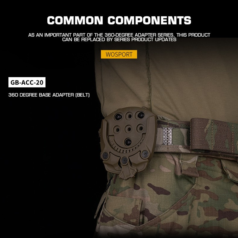 360 degree rotation free adjustment Angle quick pull sleeve base adapter nylon material - ortacical