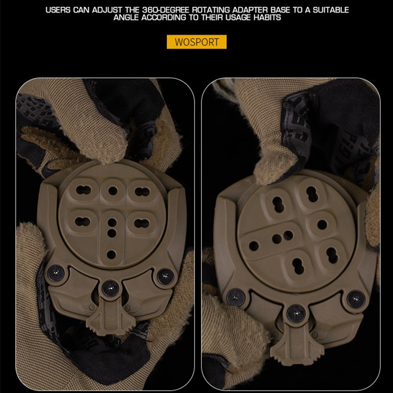 360 degree rotation free adjustment Angle quick pull sleeve base adapter nylon material - ortacical