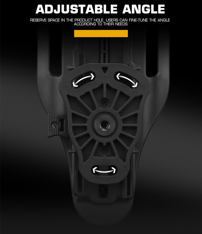 K-plate series can adjust the tactical quick-pull sleeve base nylon material three-speed height Angle - ortacical