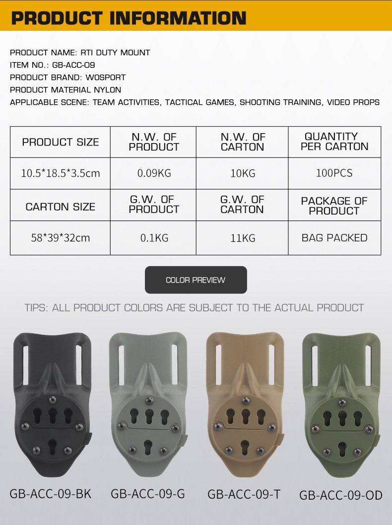 RTI quick remove pressure plate adjustable Angle quick remove safety ADAPTS to G-CODE specification quick mount plate - ortacical
