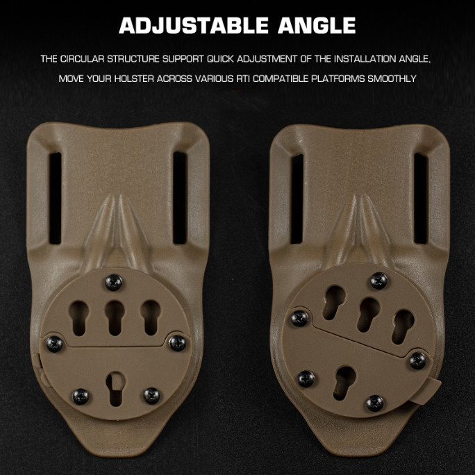 RTI quick remove pressure plate adjustable Angle quick remove safety ADAPTS to G-CODE specification quick mount plate - ortacical