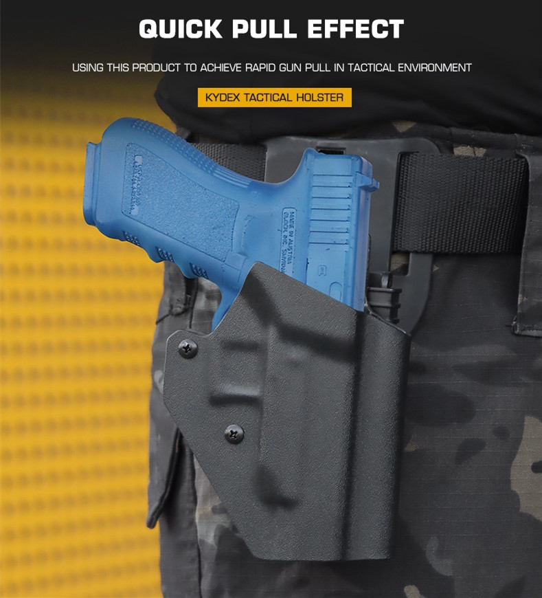 G-48 ADAPTS waist sealing belt tactics Quick pull sleeve elastic adjustable Kydex material 3MM fan - ortacical