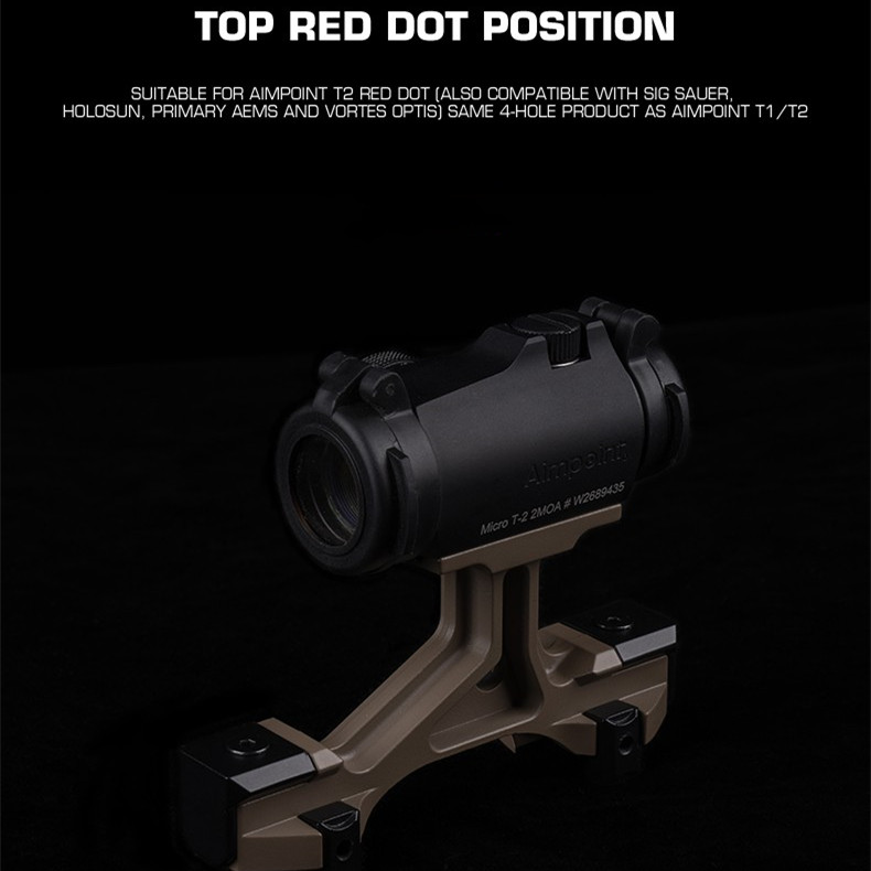 T2 multi-function elevating mirror holder with serpentine Picadini stand - ortacical