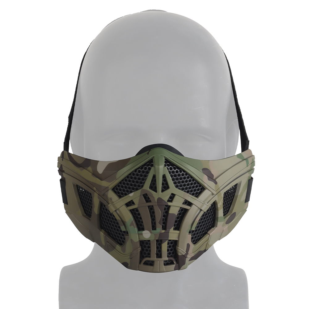 Scorpion half face with movie props tactical modeling COS silicone mask quickly put on and off - ortacical