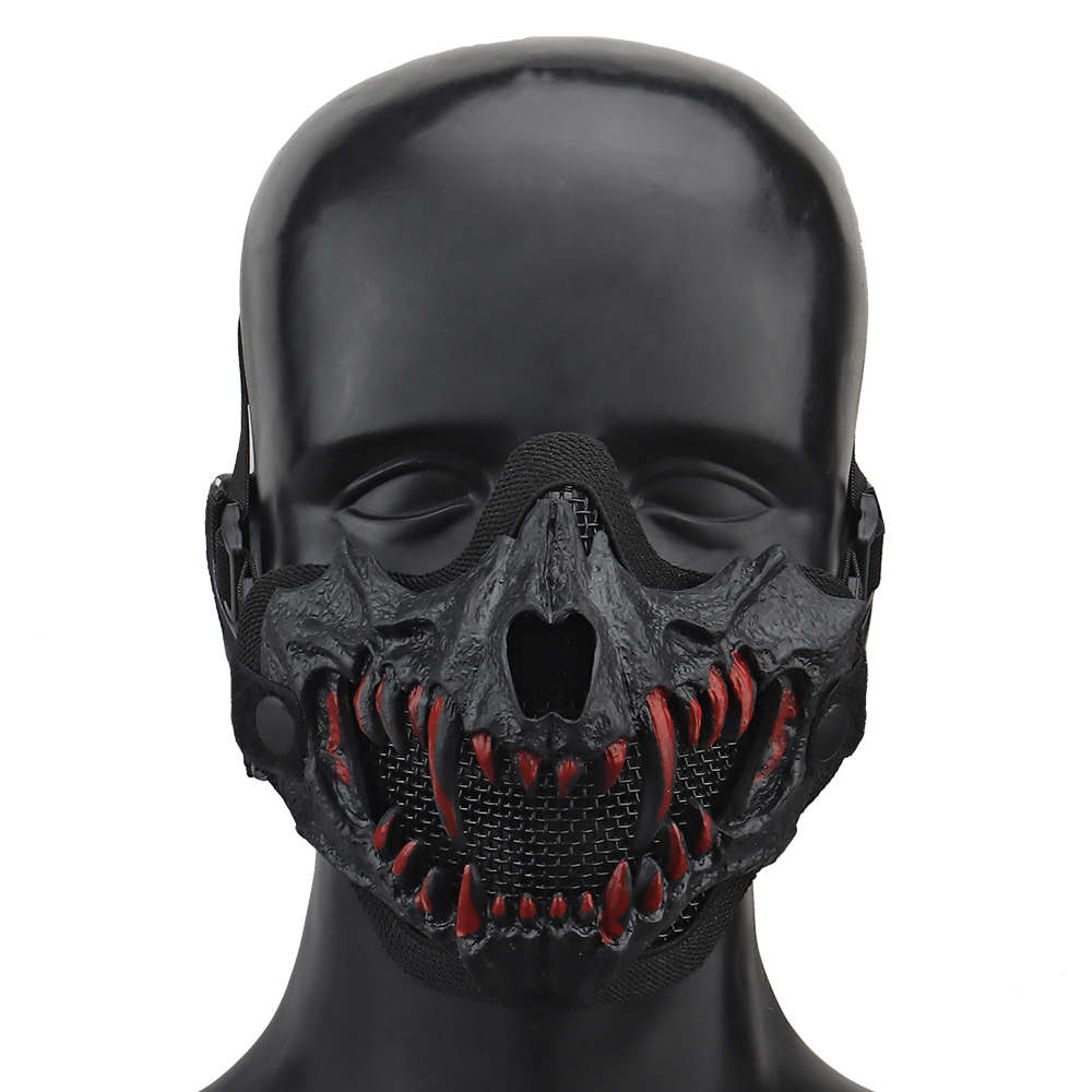 Tusk mask Standard double wire mask half face high air permeability protective tactical mask - ortacical
