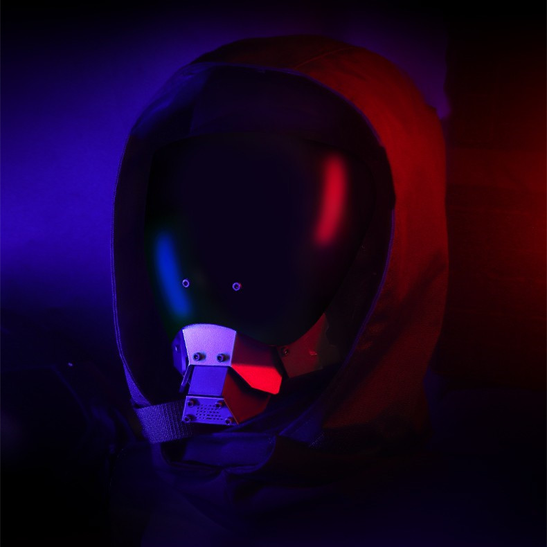 Cyberpunk mask Science fiction Mech COS cosplay mask half helmet technology - ortacical