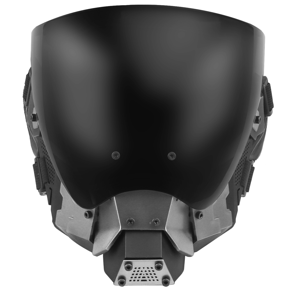 Cyberpunk mask Science fiction Mech COS cosplay mask half helmet technology - ortacical