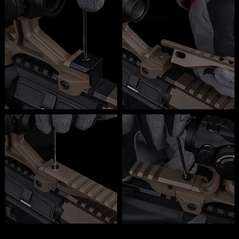 T2 multi-function elevating mirror holder with serpentine Picadini stand - ortacical