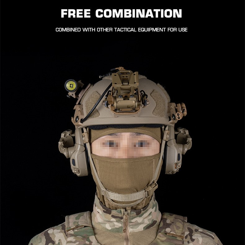 Four Seasons Tactical Full Range Breathable elastic sunscreen Outdoor sports bib helmet lined with head cover - ortacical