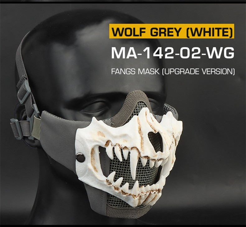 Tusk Mask Upgraded Live CS protective riding with tactical double steel wire mask - ortacical