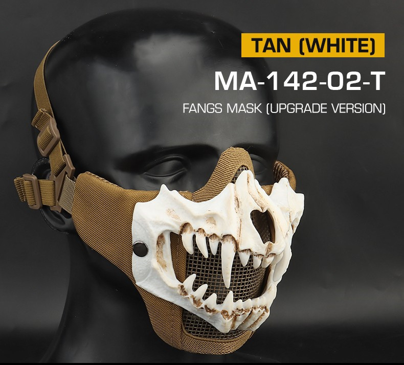 Tusk Mask Upgraded Live CS protective riding with tactical double steel wire mask - ortacical