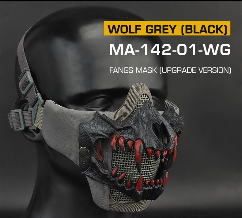 Tusk Mask Upgraded Live CS protective riding with tactical double steel wire mask - ortacical