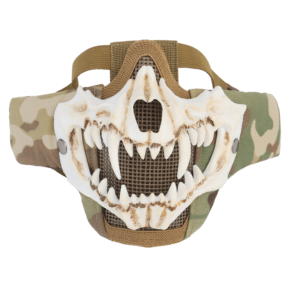 Tusk Mask Upgraded Live CS protective riding with tactical double steel wire mask - ortacical
