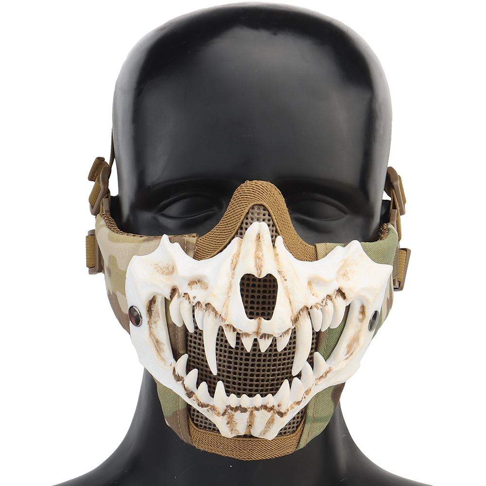 Tusk Mask Upgraded Live CS protective riding with tactical double steel wire mask - ortacical