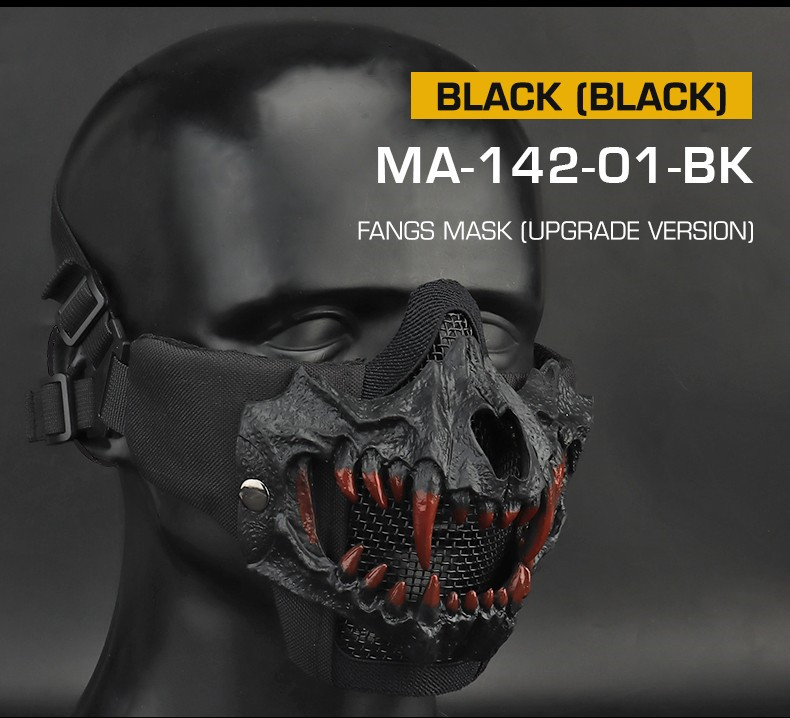 Tusk Mask Upgraded Live CS protective riding with tactical double steel wire mask - ortacical