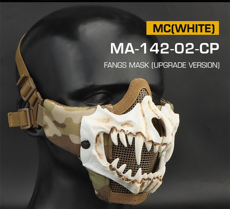 Tusk Mask Upgraded Live CS protective riding with tactical double steel wire mask - ortacical