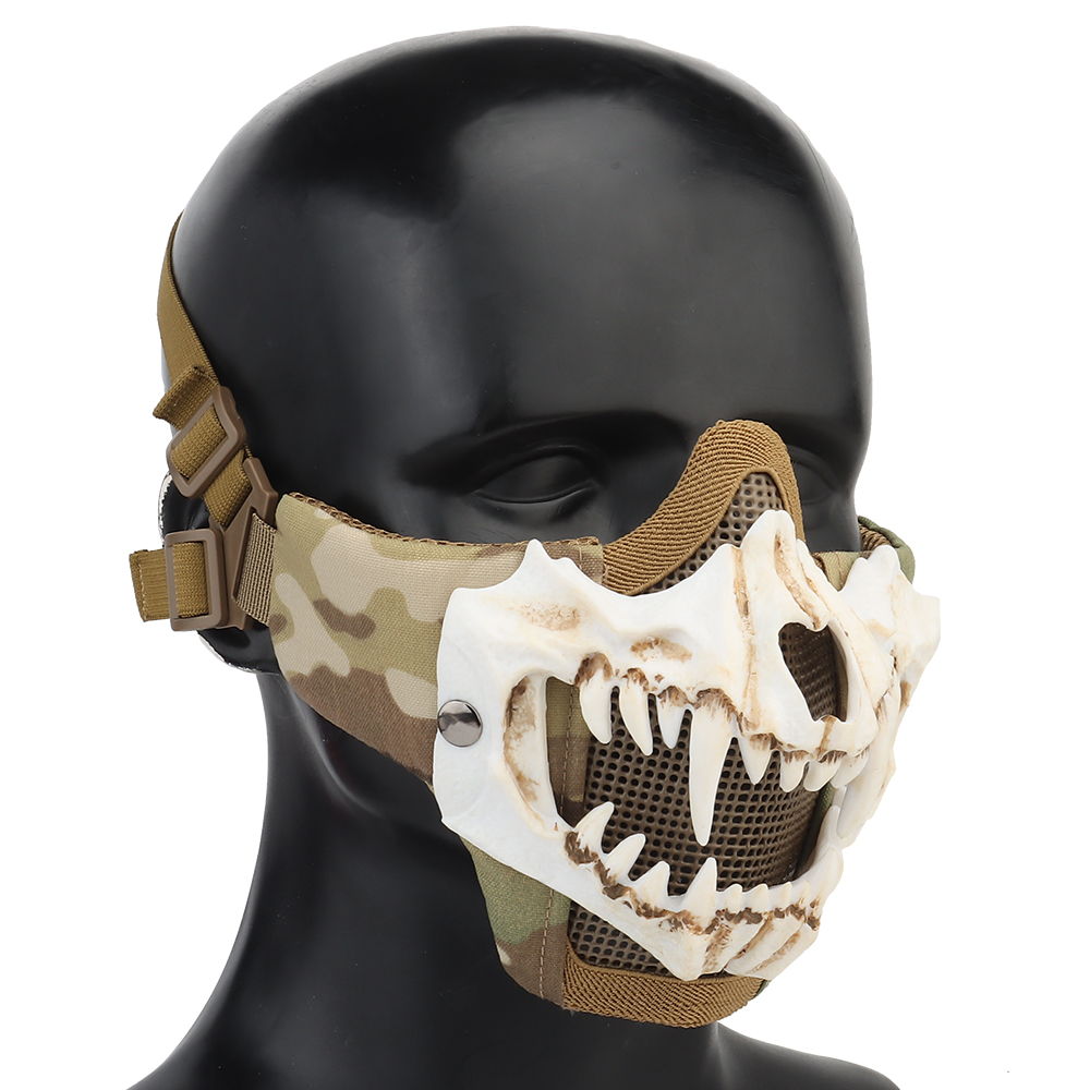 Tusk Mask Upgraded Live CS protective riding with tactical double steel wire mask - ortacical
