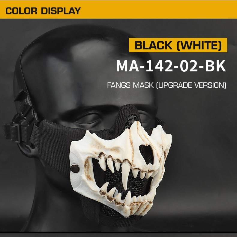 Tusk Mask Upgraded Live CS protective riding with tactical double steel wire mask - ortacical