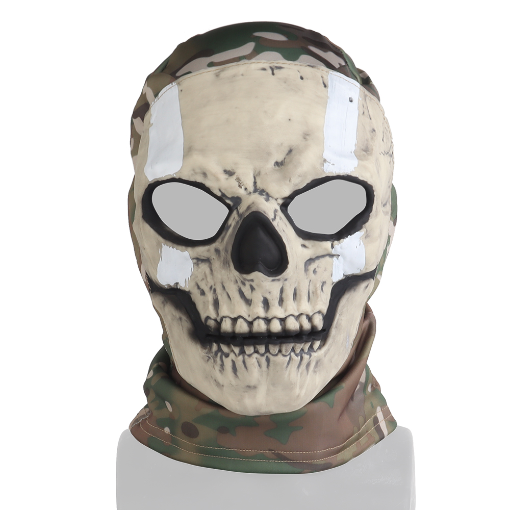 Call of Duty Modern Warfare Agent Simon Riley as a skeleton ghost mask with a hood - ortacical
