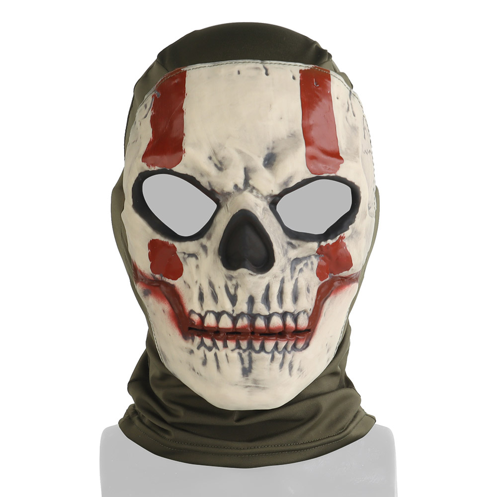 Call of Duty Modern Warfare Agent Simon Riley as a skeleton ghost mask with a hood - ortacical