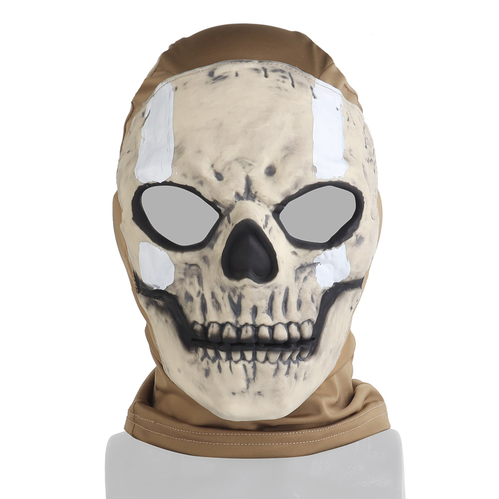 Call of Duty Modern Warfare Agent Simon Riley as a skeleton ghost mask with a hood - ortacical