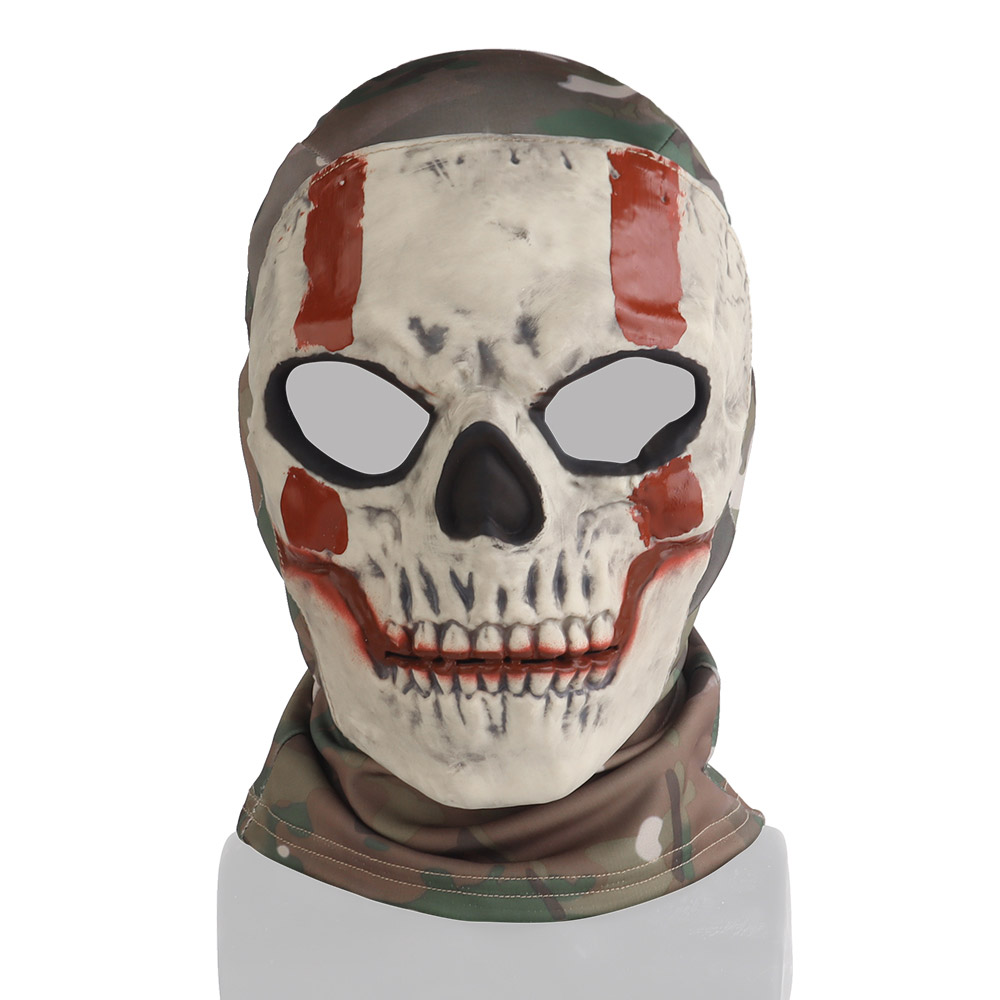Call of Duty Modern Warfare Agent Simon Riley as a skeleton ghost mask with a hood - ortacical