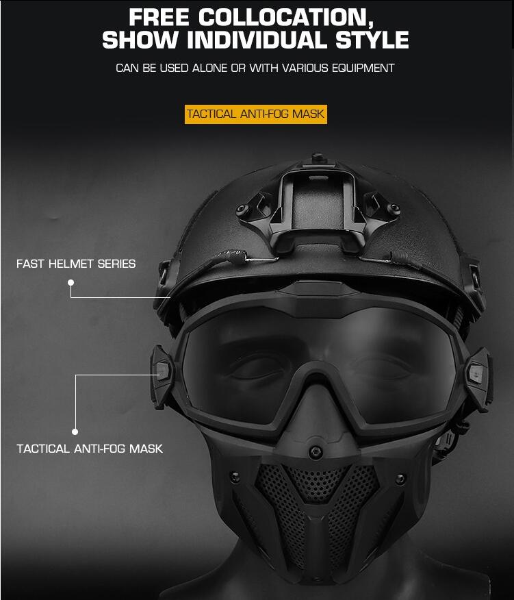 Tactical fog mask Anti-fog tactical mask set - ortacical