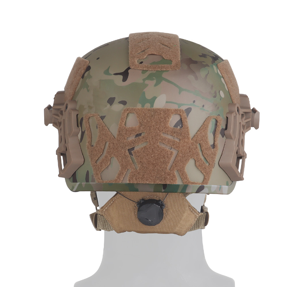 Wendy 3.0 Camouflage helmet with adjustable head round knob double cushioned liner geometry helmet thickness - ortacical