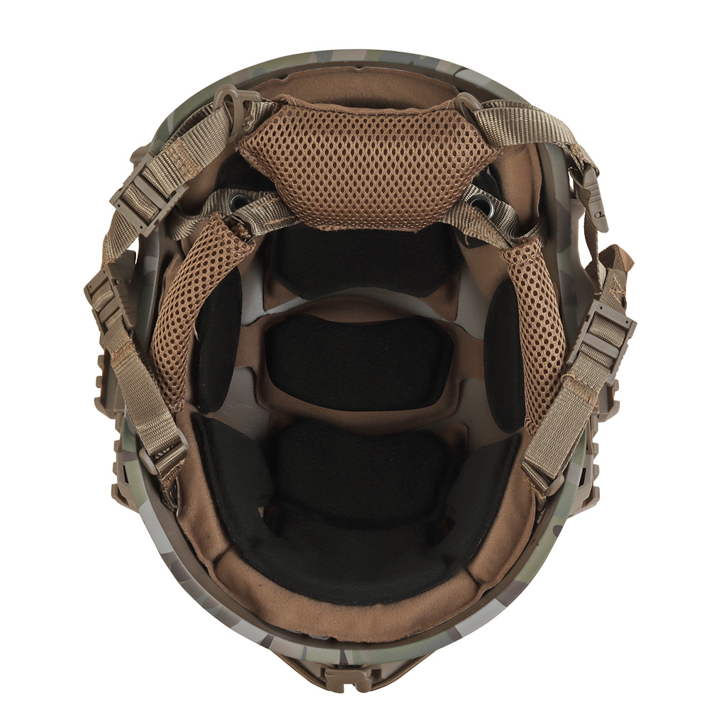 Wendy 3.0 Camouflage helmet with adjustable head round knob double cushioned liner geometry helmet thickness - ortacical