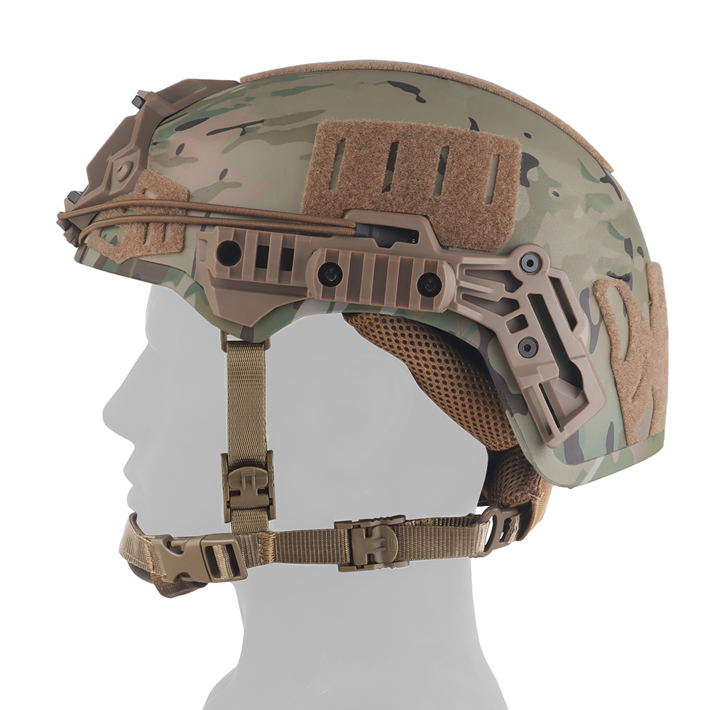 Wendy 3.0 Camouflage helmet with adjustable head round knob double cushioned liner geometry helmet thickness - ortacical