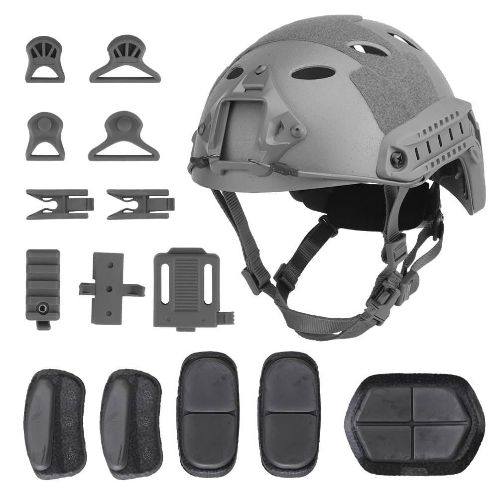 FAST Umbrella Helmet (sandblasted version) head circumference adjustable knob EVA sponge pad lined with dried cuttlefish - ortacical