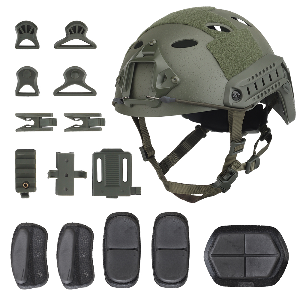 FAST Umbrella Helmet (sandblasted version) head circumference adjustable knob EVA sponge pad lined with dried cuttlefish - ortacical