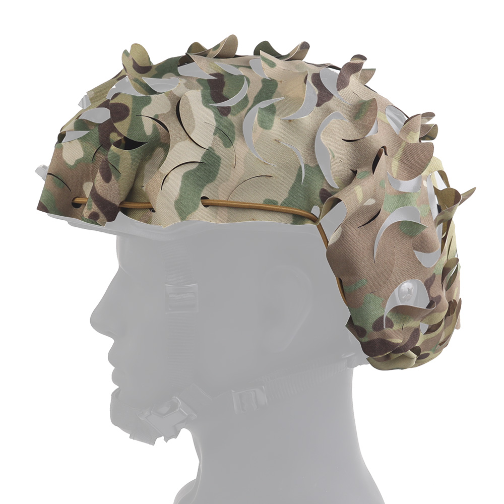 Tactical fast helmet Lightweight laser-cut CP Ghillie suit camouflage Bionic helmet - ortacical
