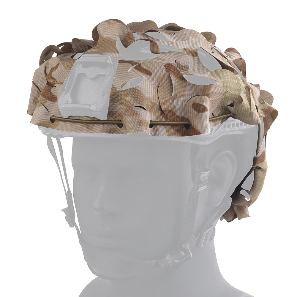 Tactical fast helmet Lightweight laser-cut CP Ghillie suit camouflage Bionic helmet - ortacical