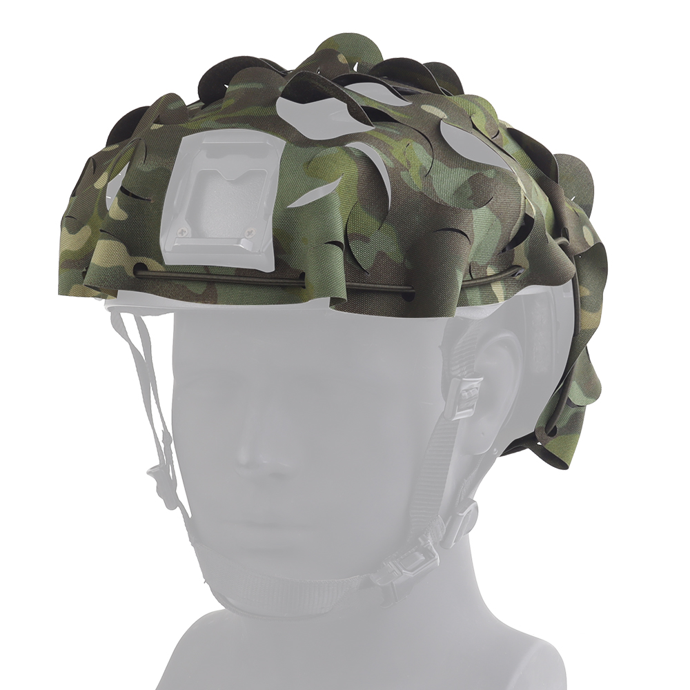 Tactical fast helmet Lightweight laser-cut CP Ghillie suit camouflage Bionic helmet - ortacical