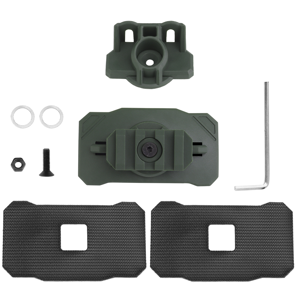 Universal helmet tactical headlight night vision can be mounted with a swivel base adapter Velcro - ortacical