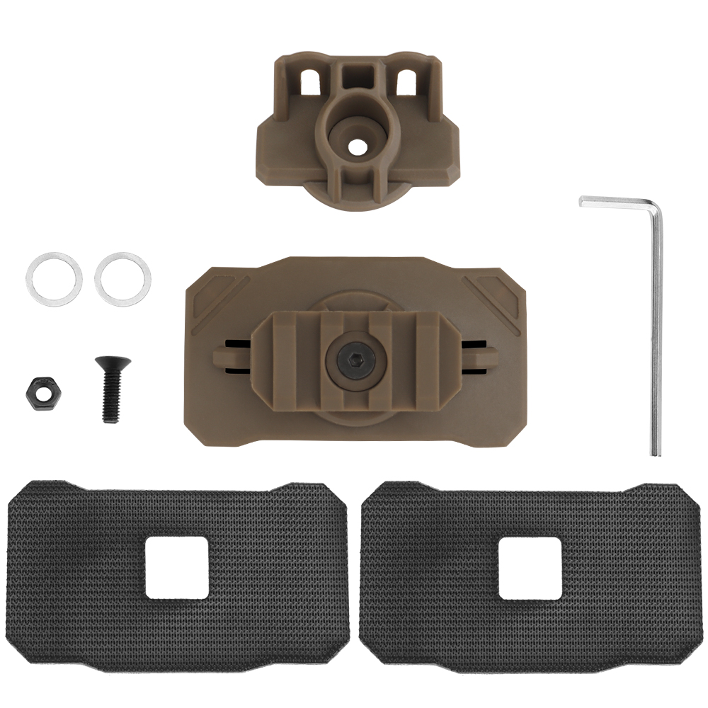 Universal helmet tactical headlight night vision can be mounted with a swivel base adapter Velcro - ortacical