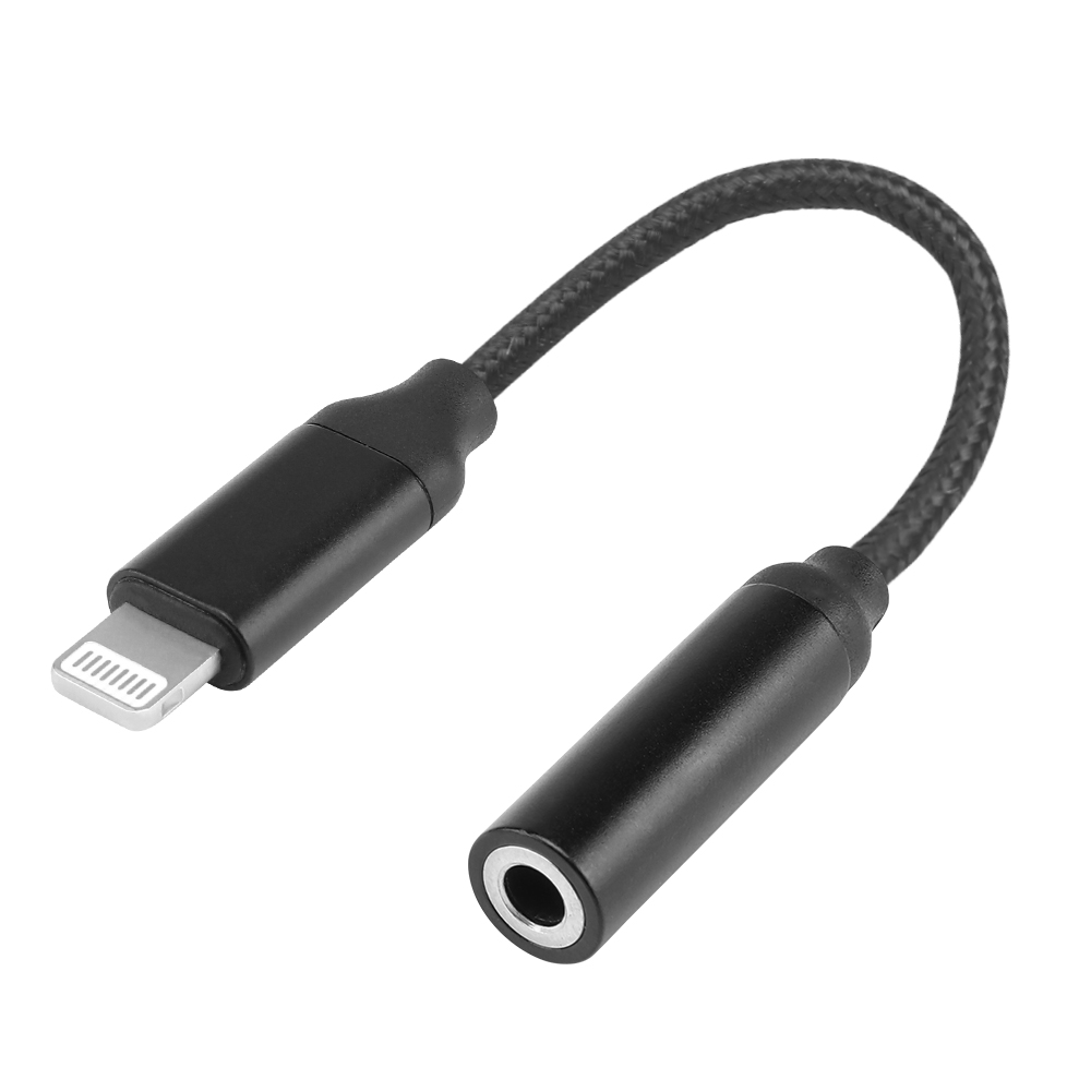3.5mm headphone adapter cable metal shell high fidelity sound soft bend - ortacical