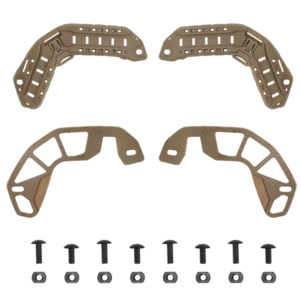 fast high-cut tactical helmet rail upgrade kit Nylon material surgical thread mask card hole - ortacical