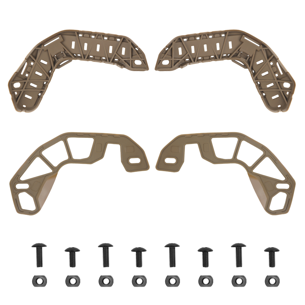 fast high-cut tactical helmet rail upgrade kit Nylon material surgical thread mask card hole - ortacical